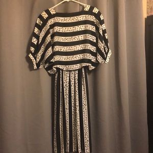 Black and white dress